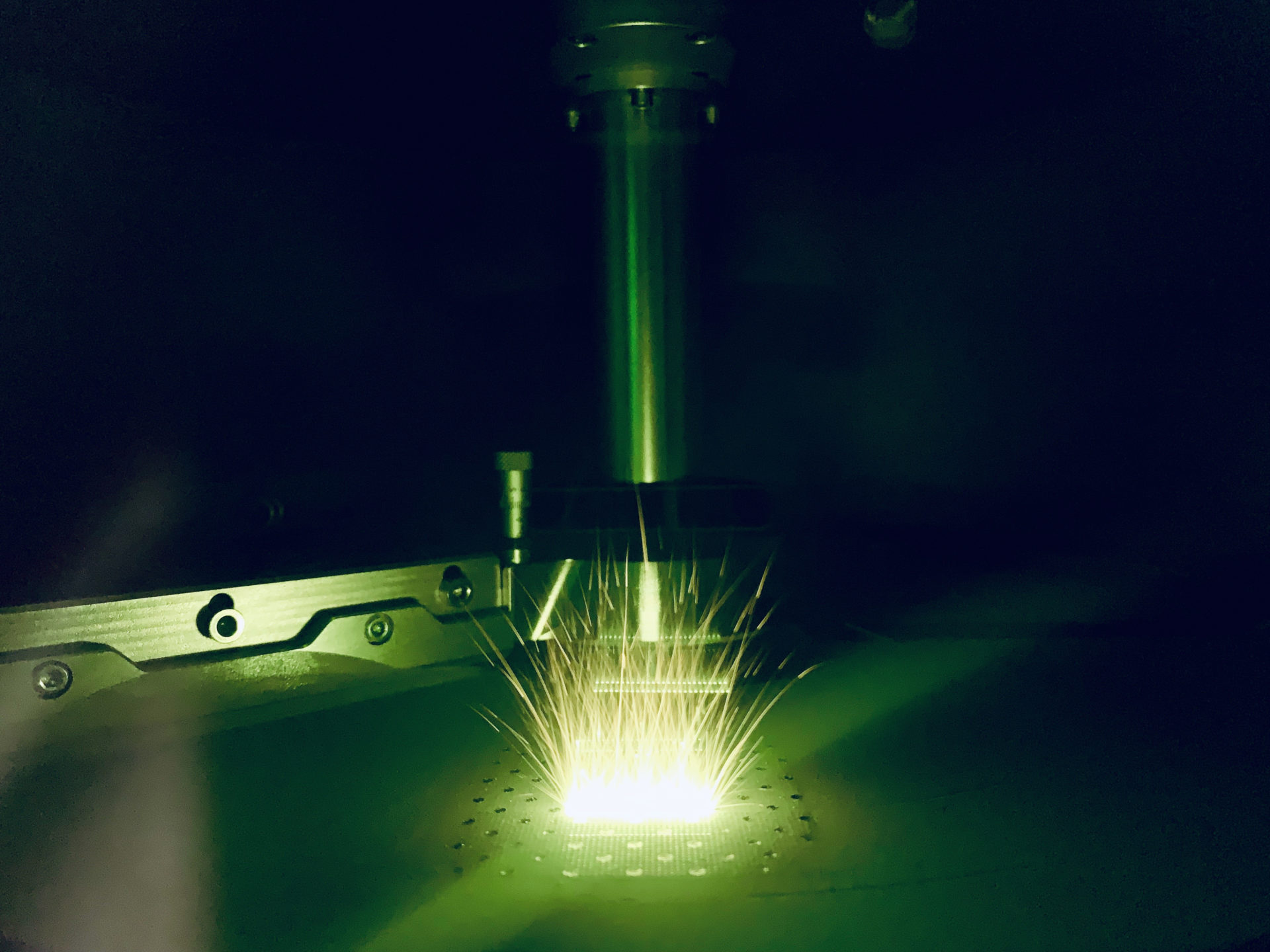 Laser spot of additive manufacturing machine